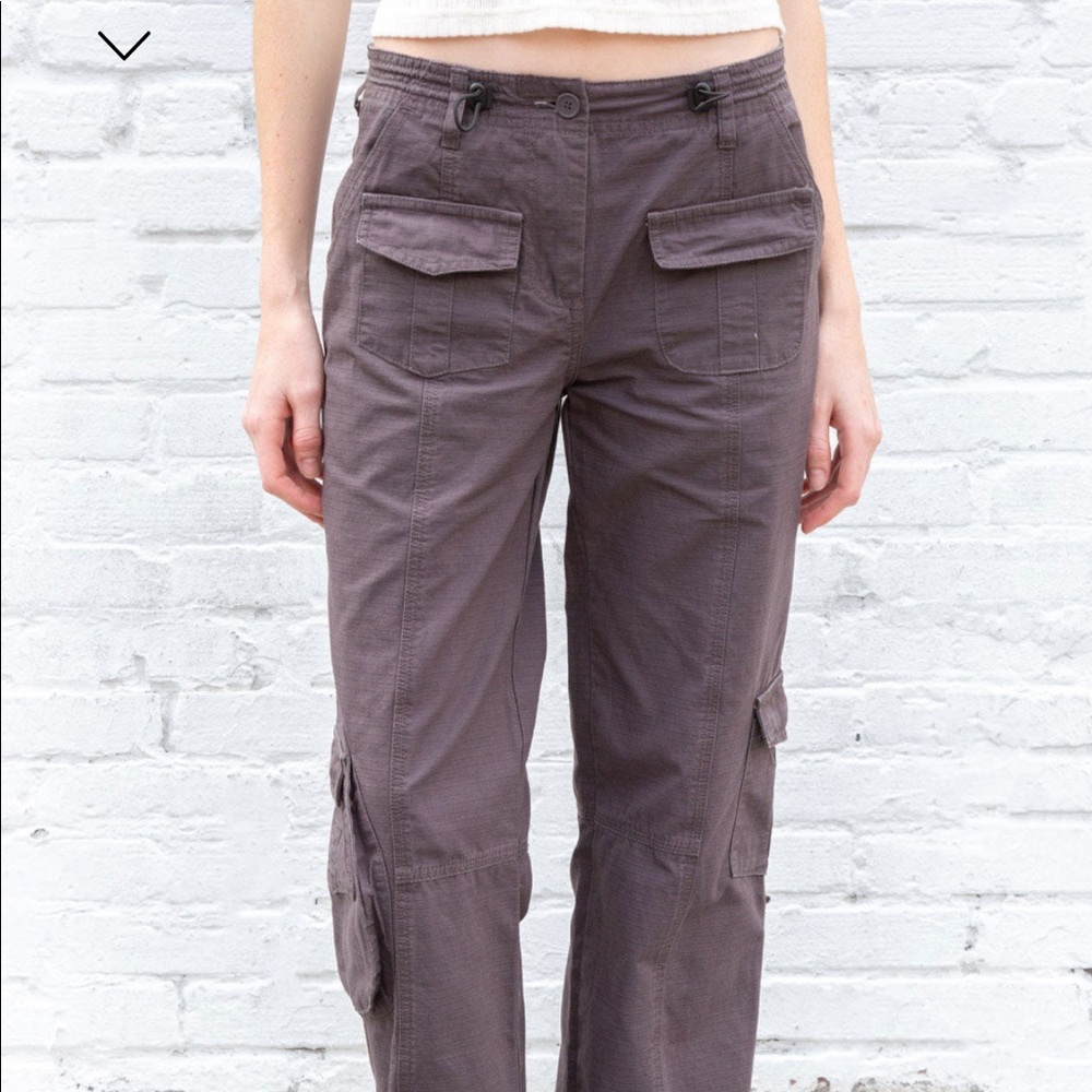 brandy melville grey kim cargo pants